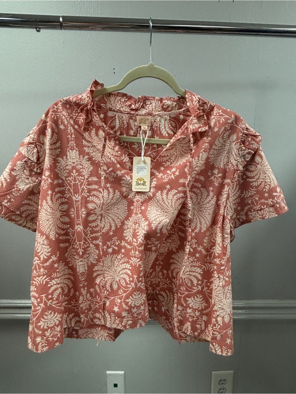 Rose Gilded Palm Gemma Top